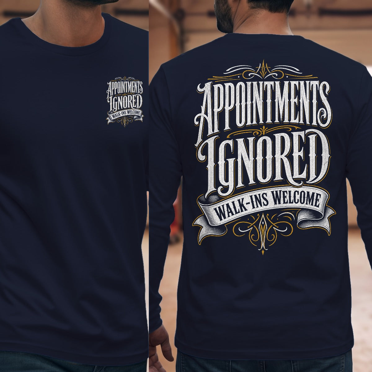Navy | Front & Back