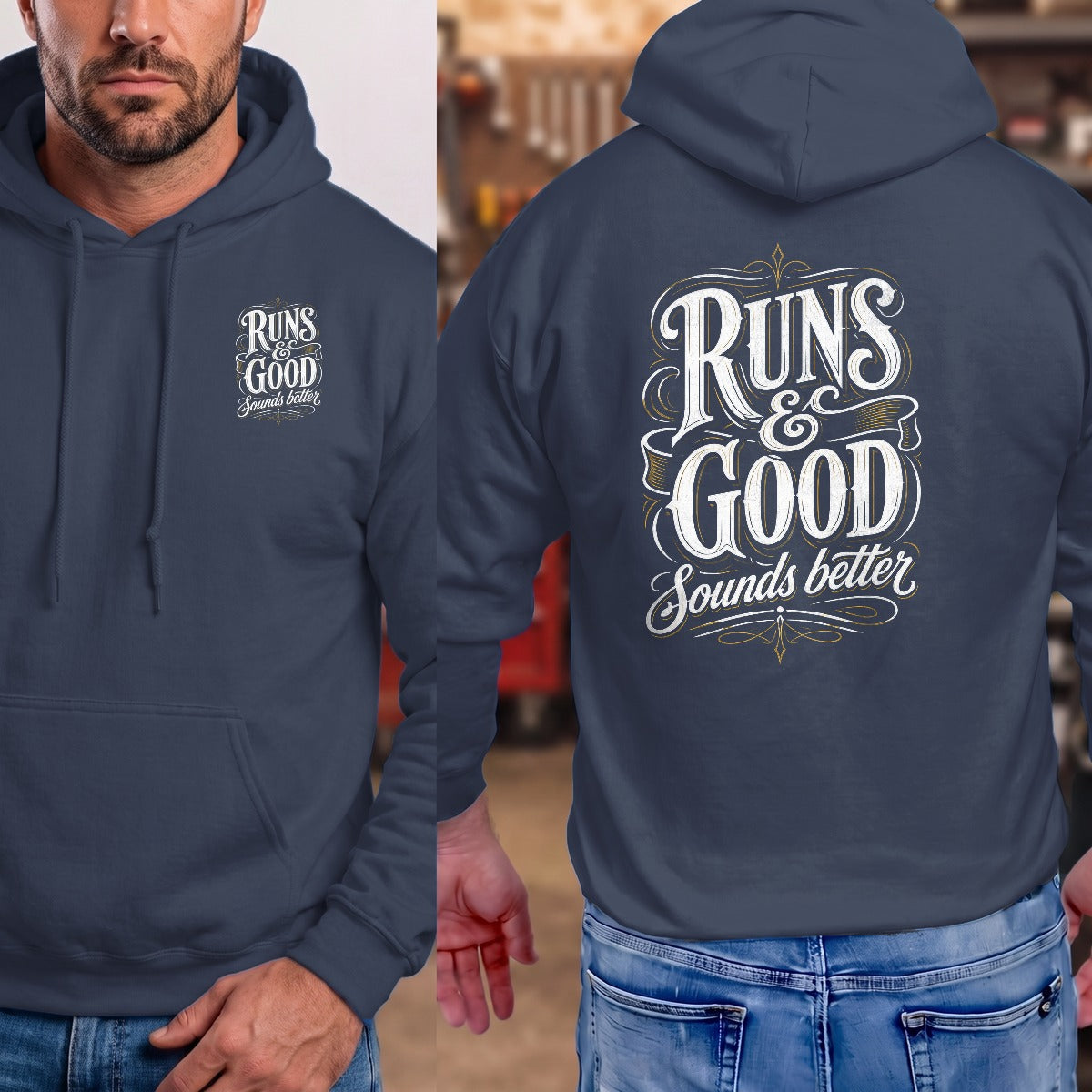 Navy | Front & Back