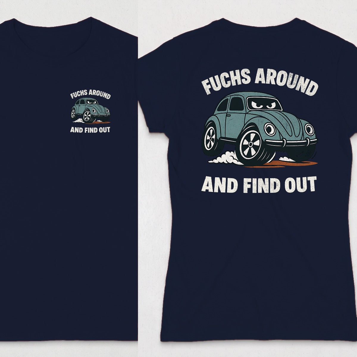 Navy | Left Chest + Back