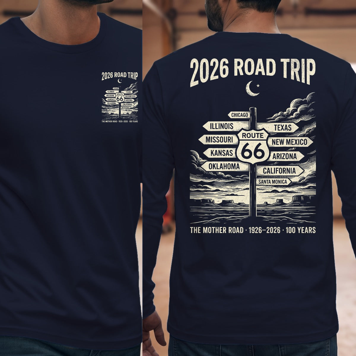 Navy | Front & Back