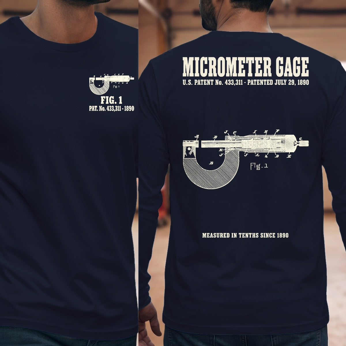 Navy | Front & Back