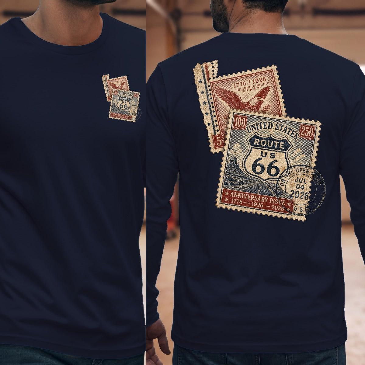Navy | Front & Back