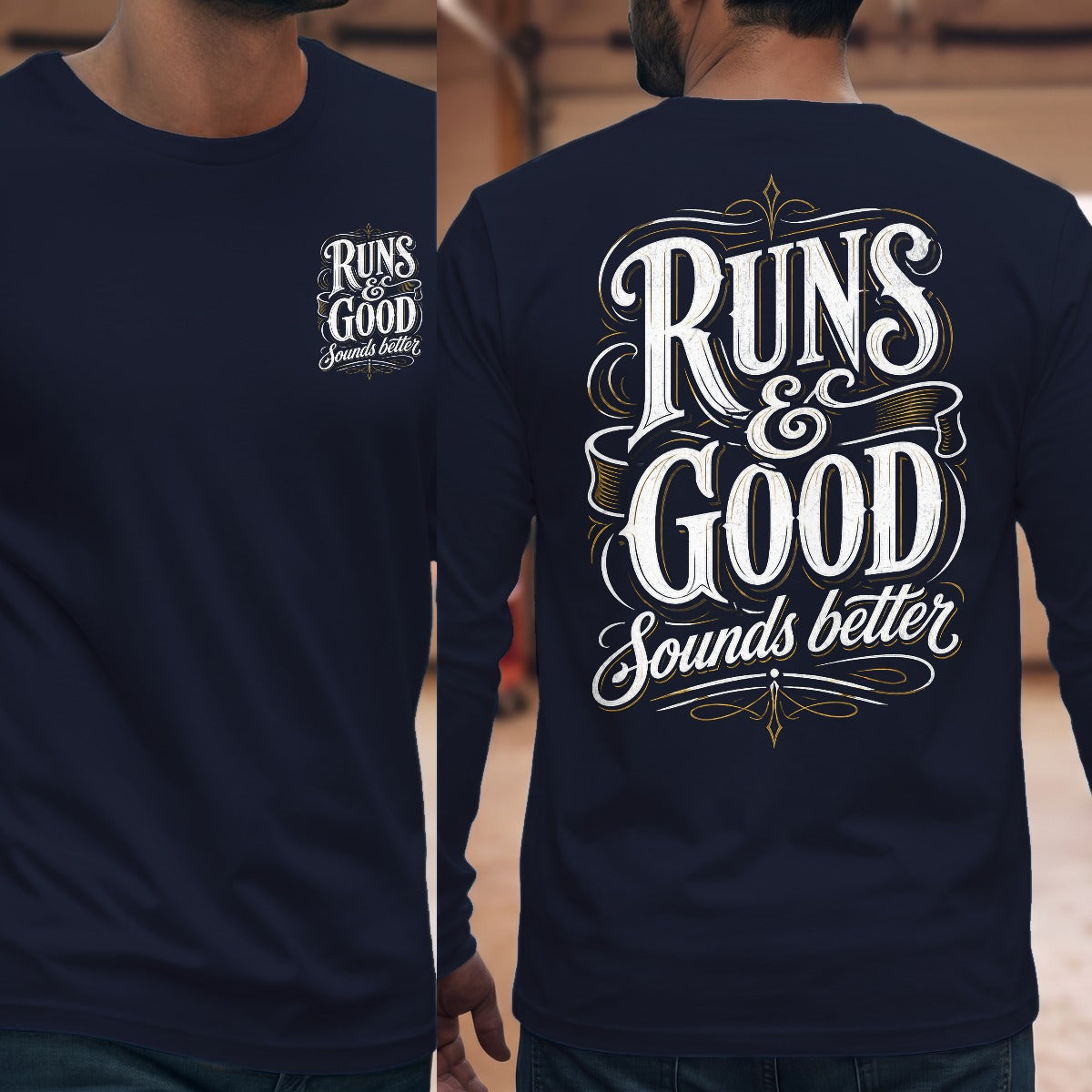 Navy | Front & Back