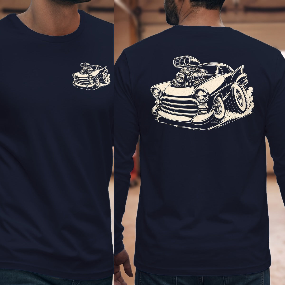 Navy | Front & Back
