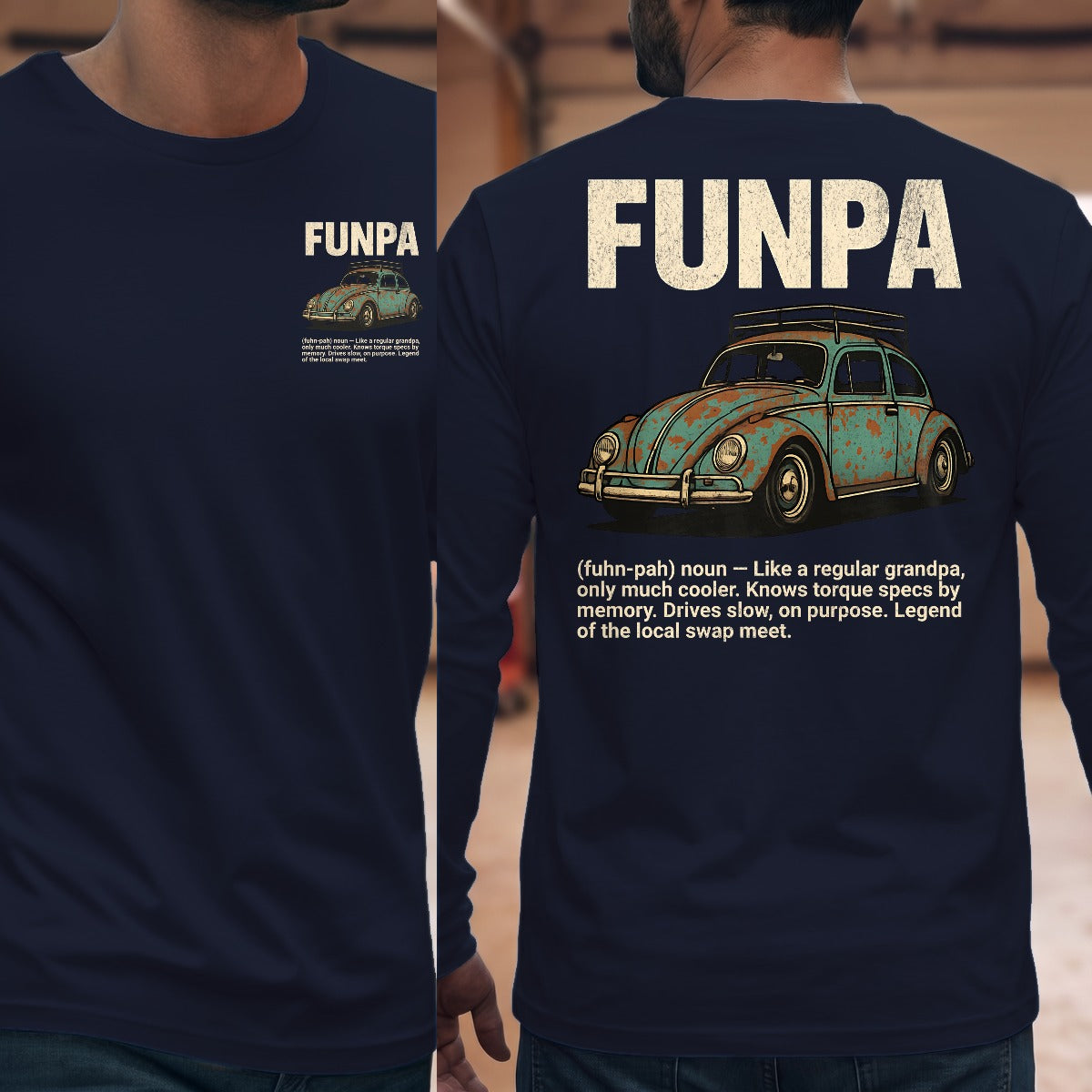 Navy | Front & Back