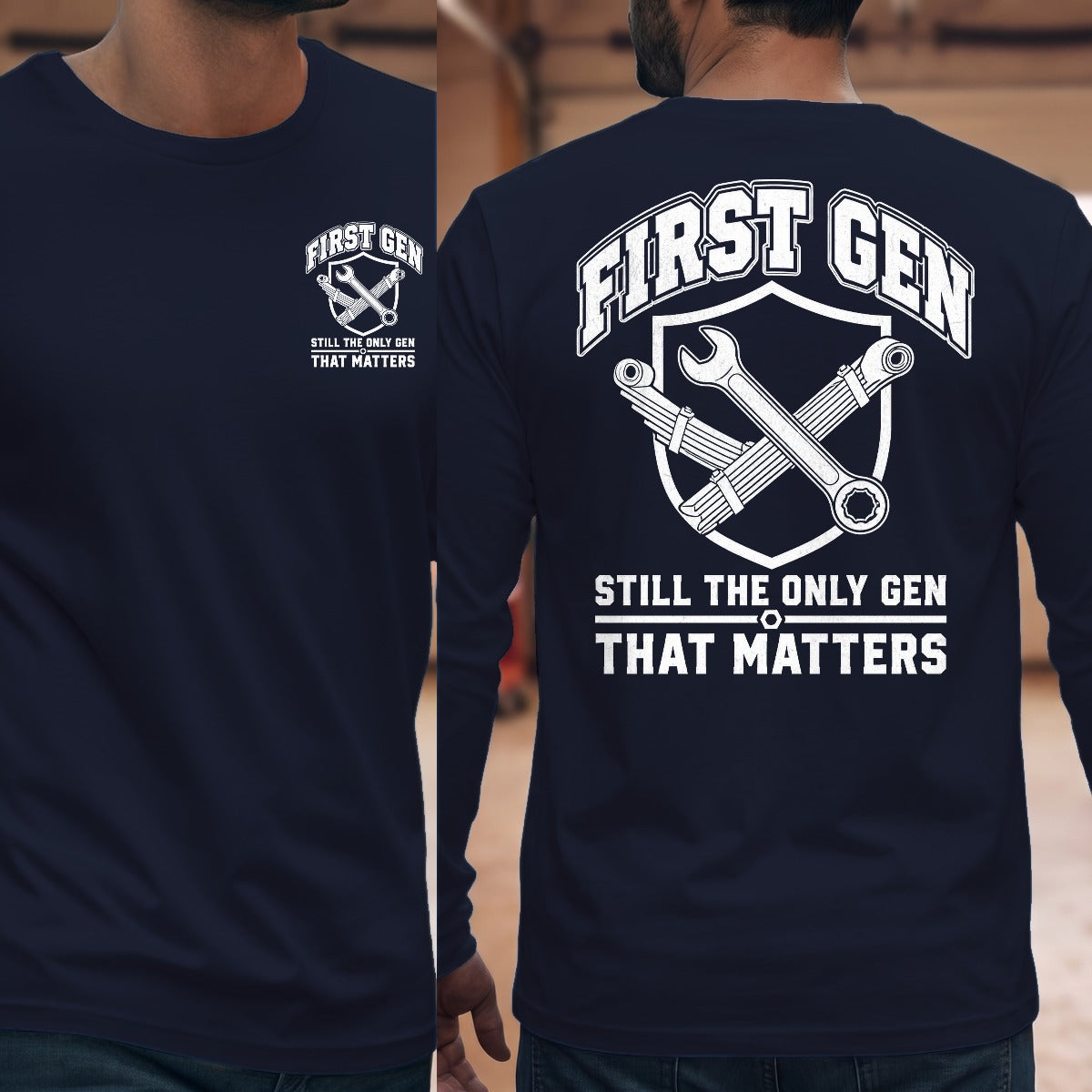 Navy | Front & Back