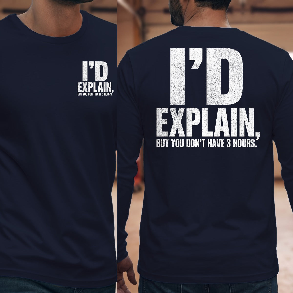 Navy | Front & Back