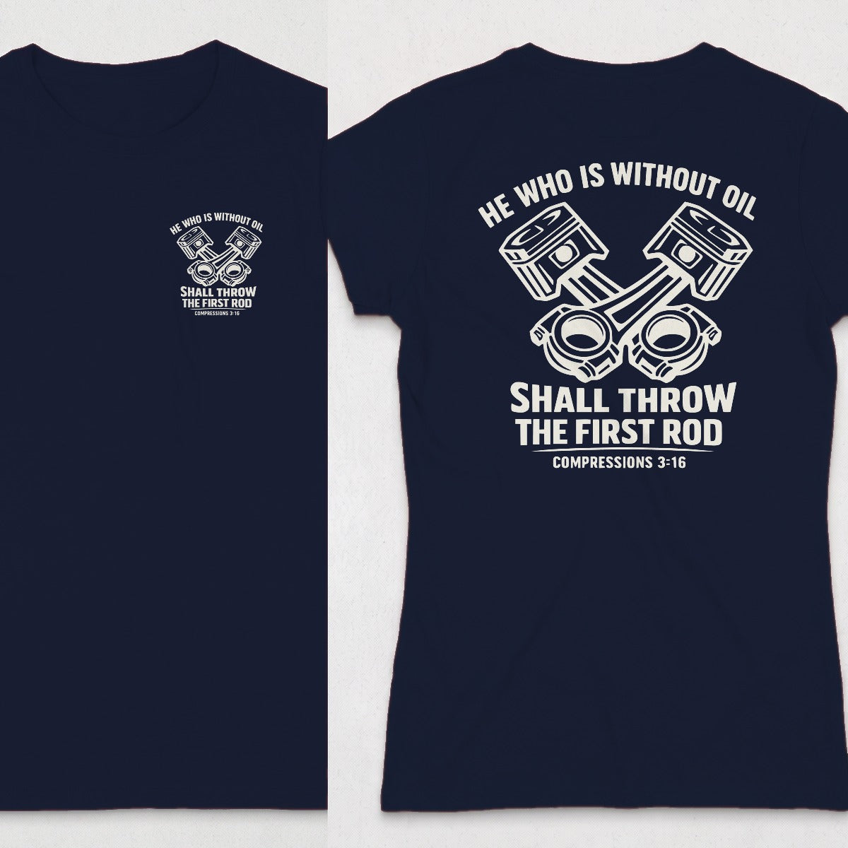 Navy | Left Chest + Back
