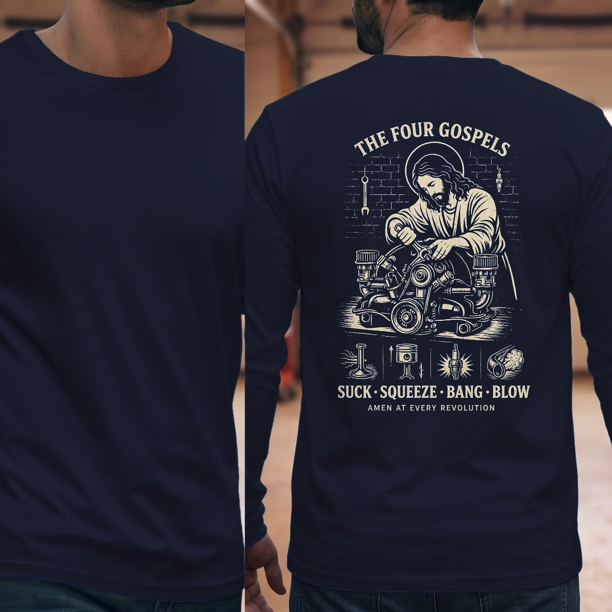 Navy | Full Back
