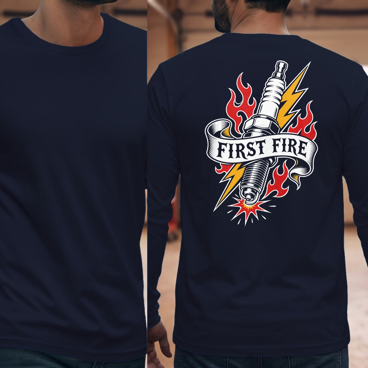 Navy | Full Back