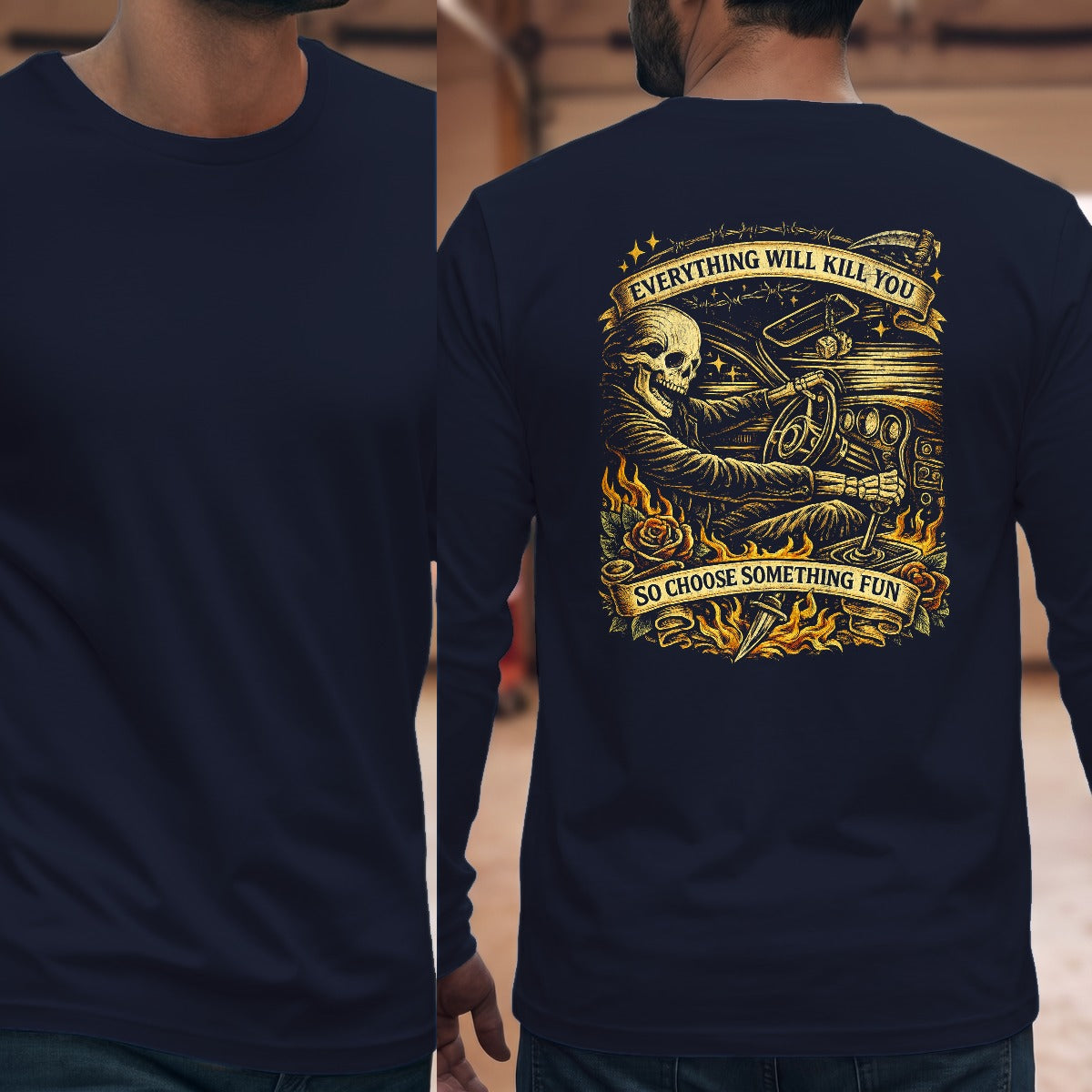 Navy | Full Back