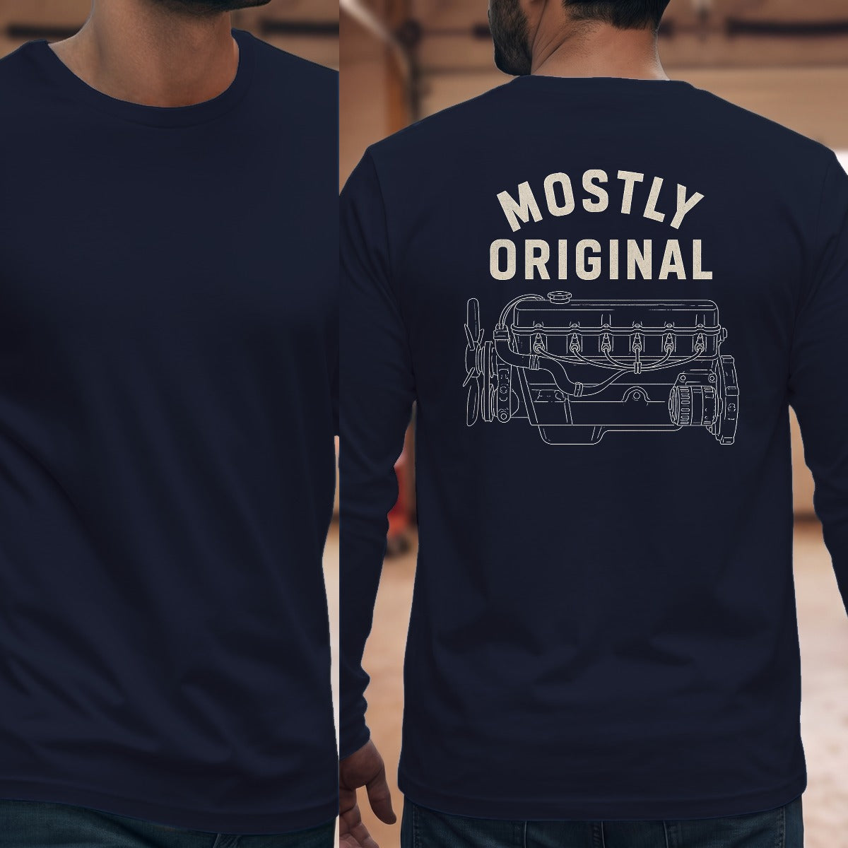 Navy | Full Back