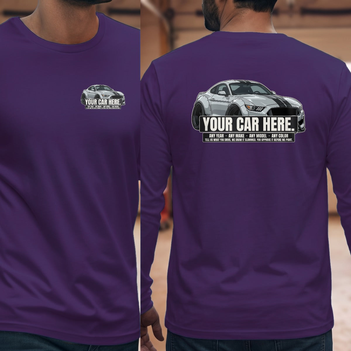 Purple | Left Chest + Back