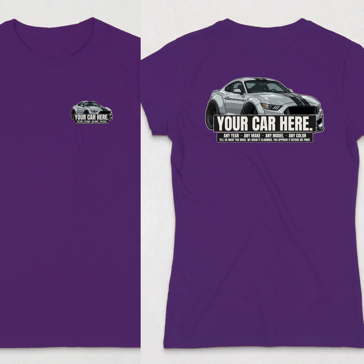 Purple | Left Chest + Back