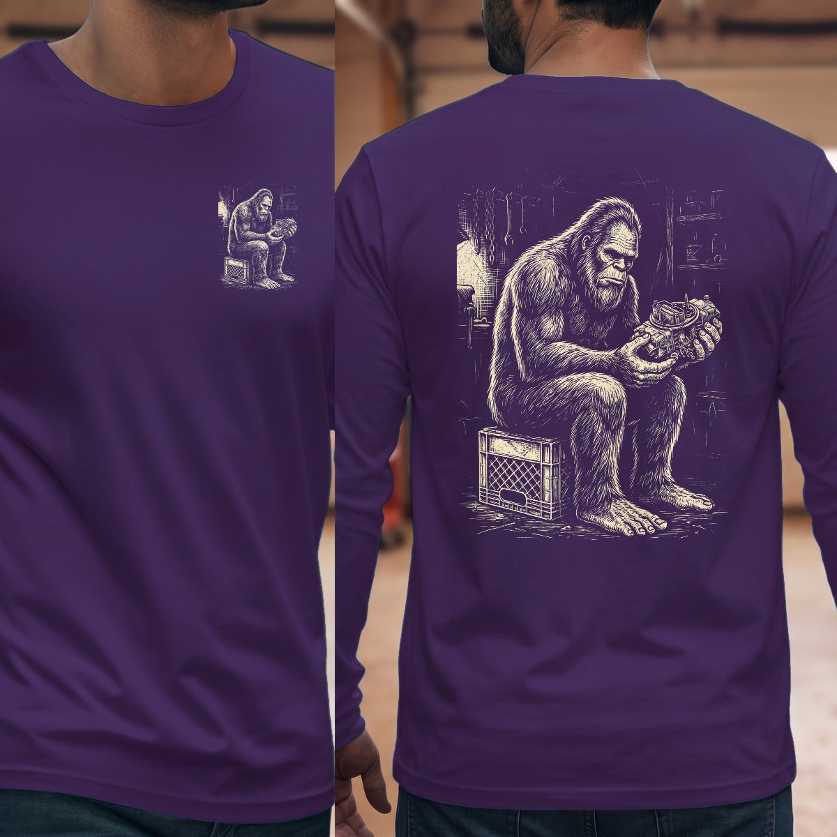 Purple | Left Chest + Back