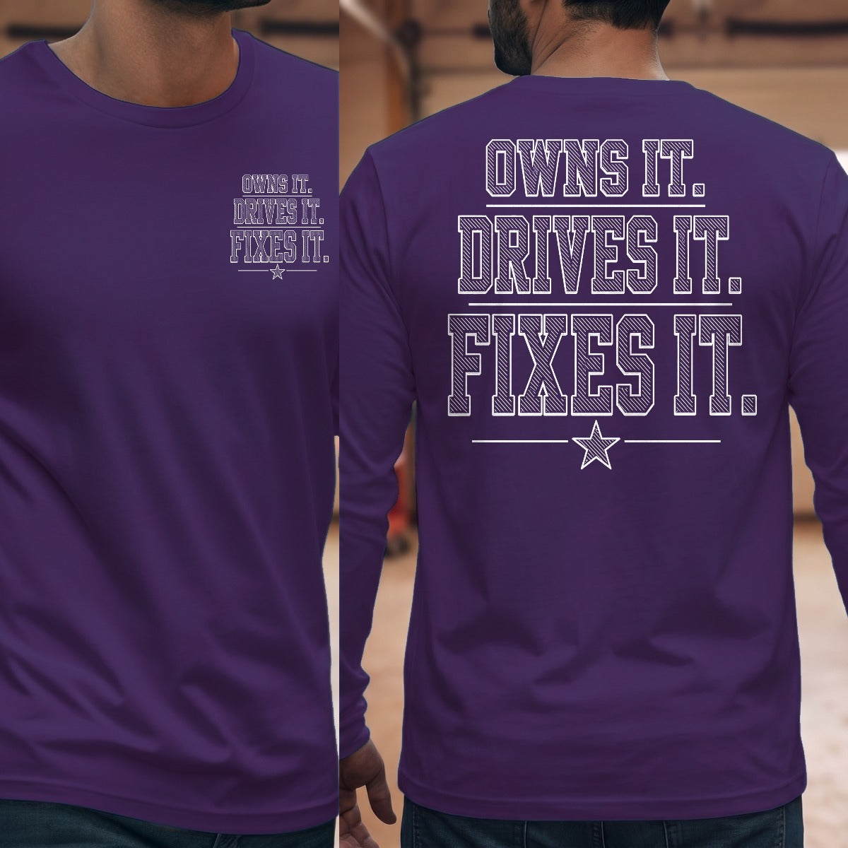 Purple | Front & Back