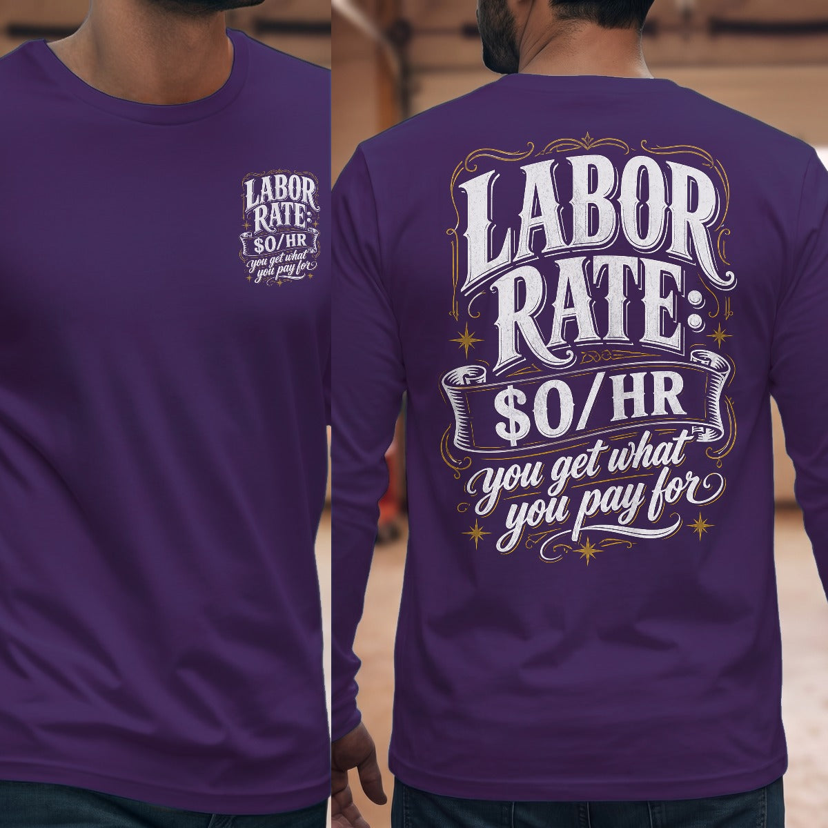 Purple | Front & Back