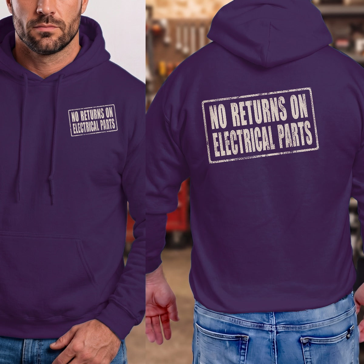 Purple | Left Chest + Back