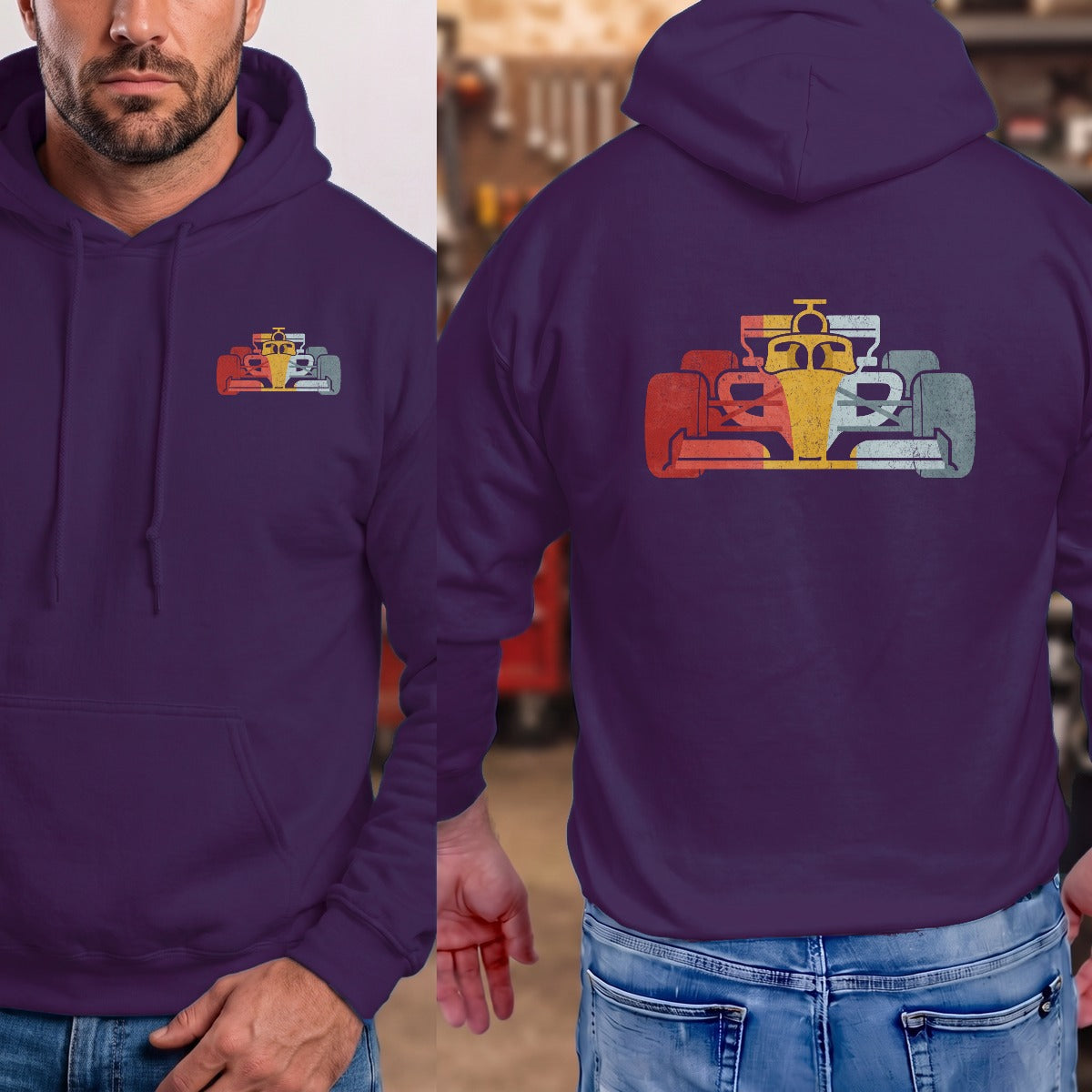 Purple | Left Chest + Back