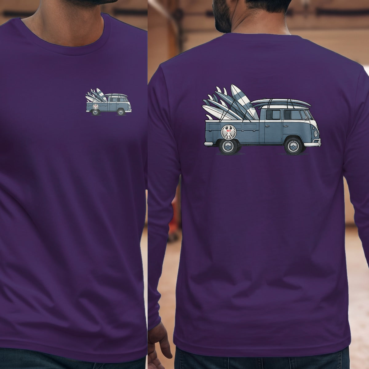 Purple | Left Chest + Back