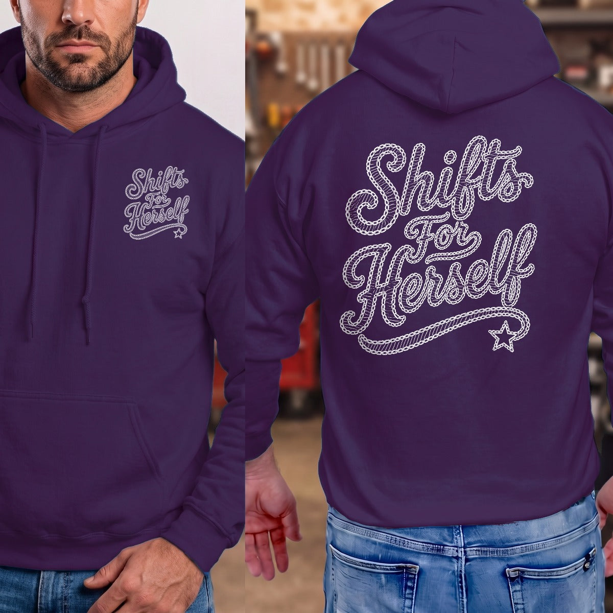 Purple | Front & Back