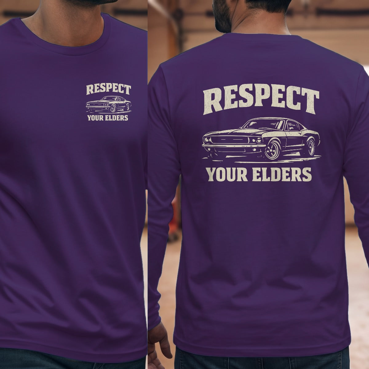 Purple | Left Chest + Back