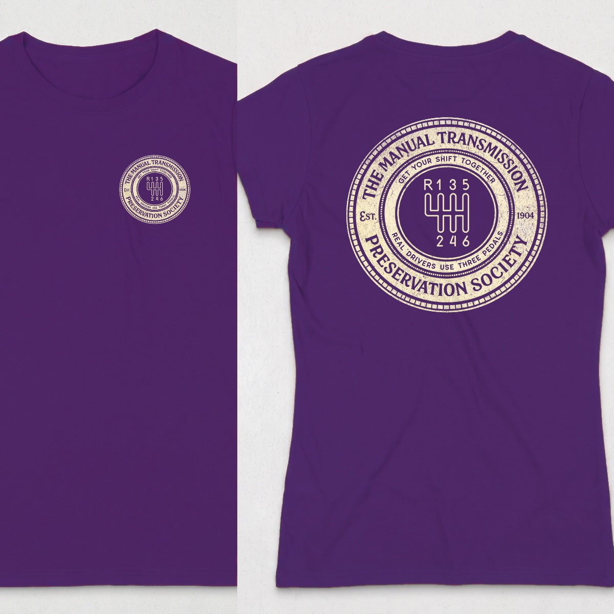 Purple | Left Chest + Back