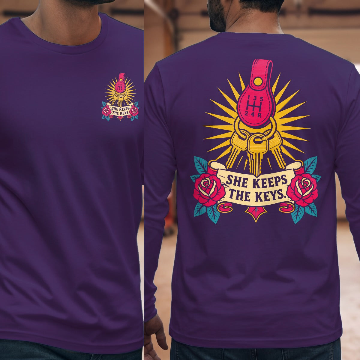 Purple | Front & Back