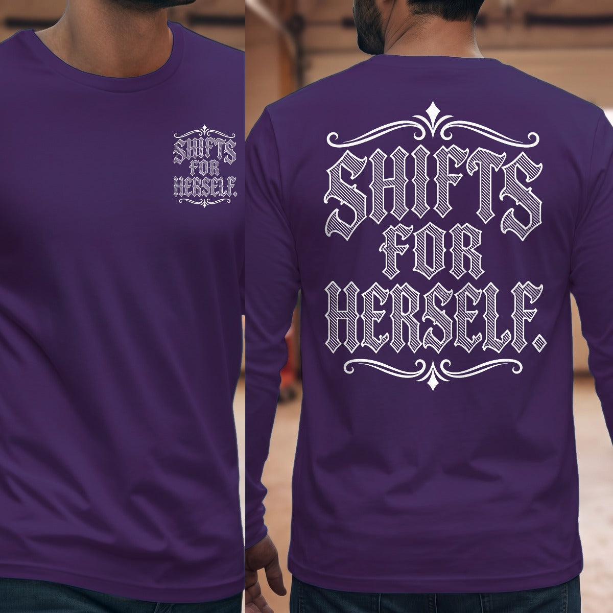 Purple | Front & Back