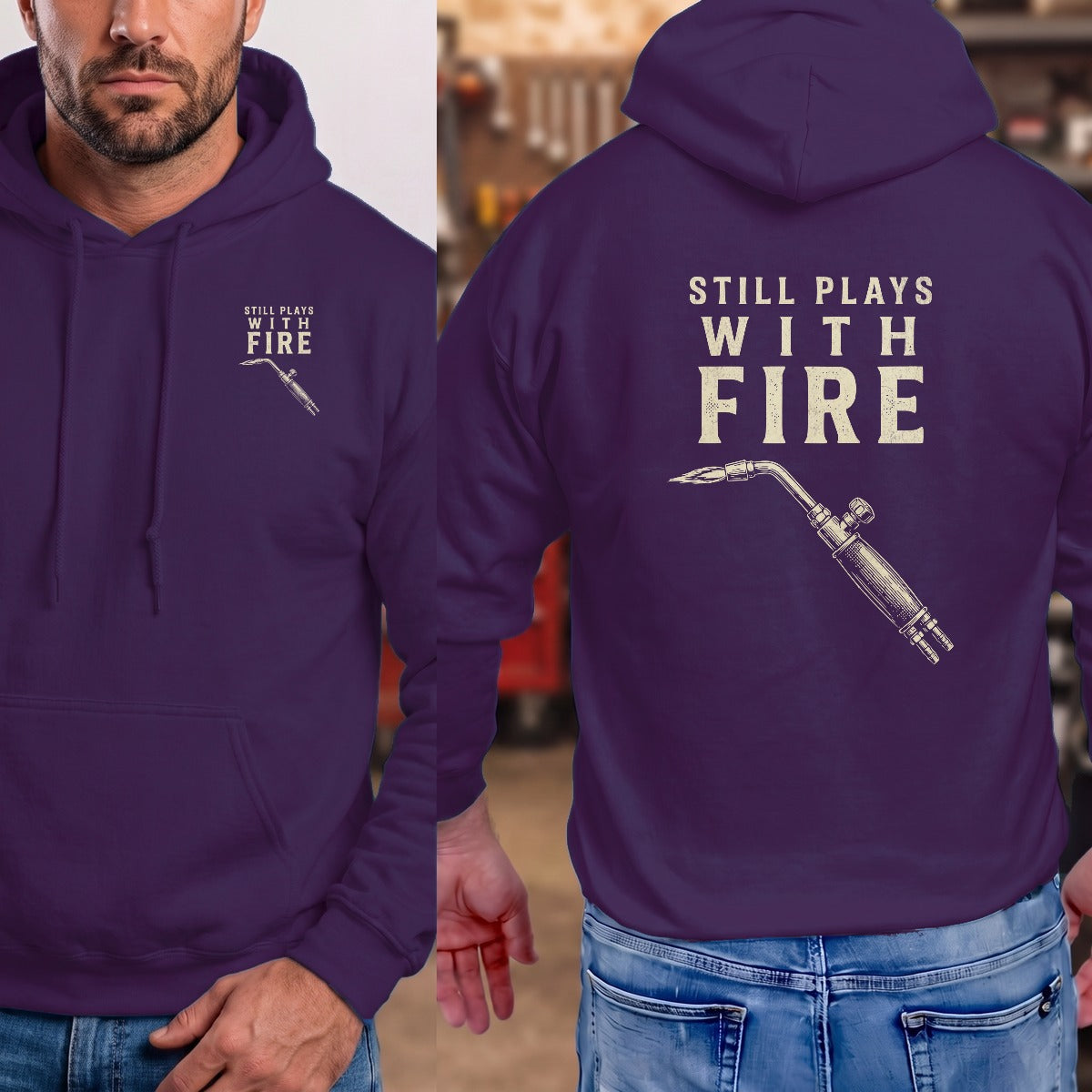 Purple | Left Chest + Back