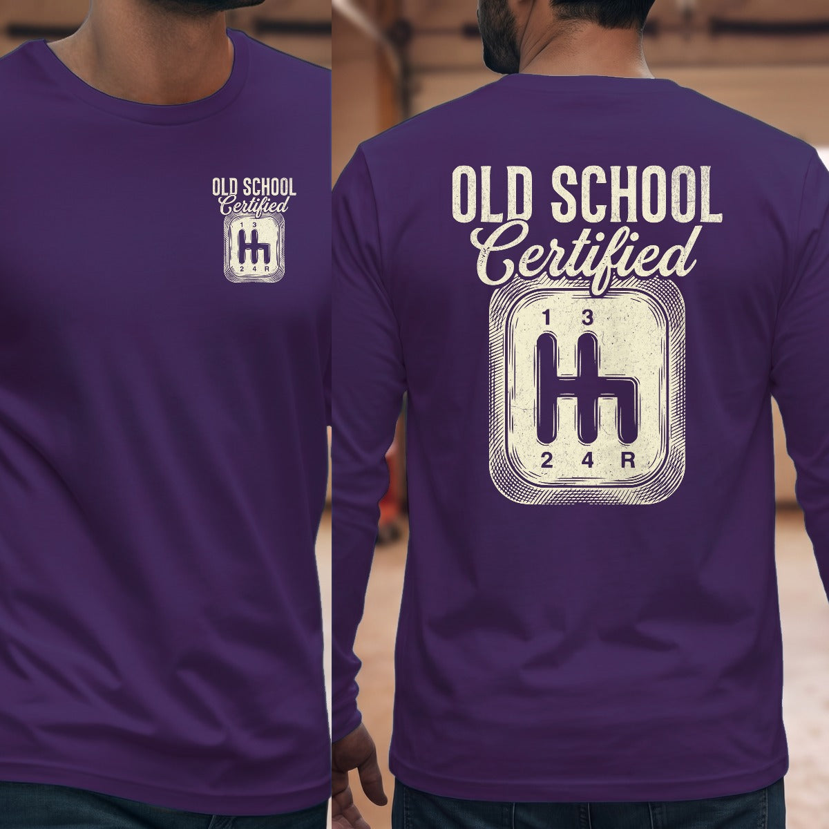 Purple | Left Chest + Back