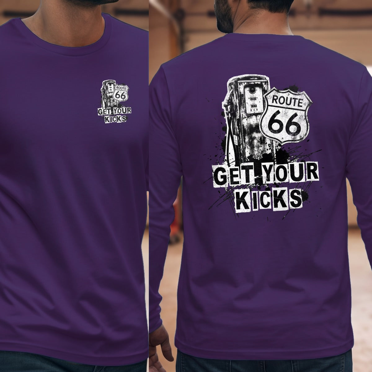 Purple | Left Chest + Back