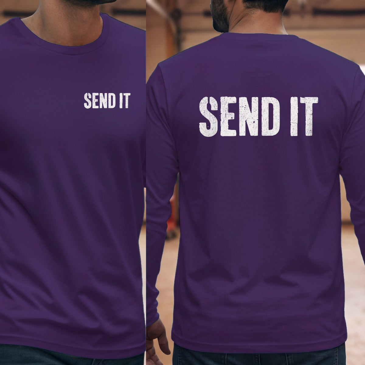 Purple | Left Chest + Back