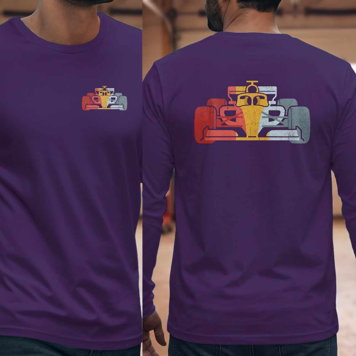 Purple | Left Chest + Back