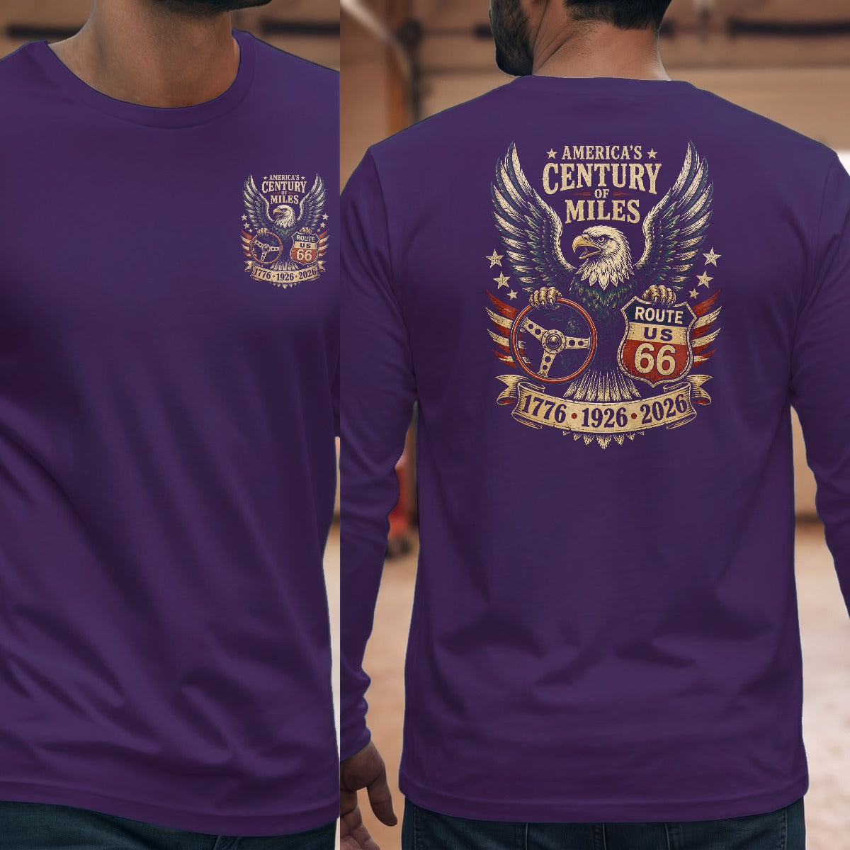 Purple | Left Chest + Back