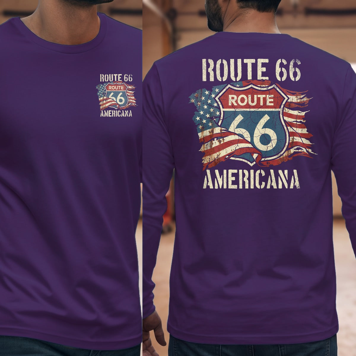 Purple | Front & Back