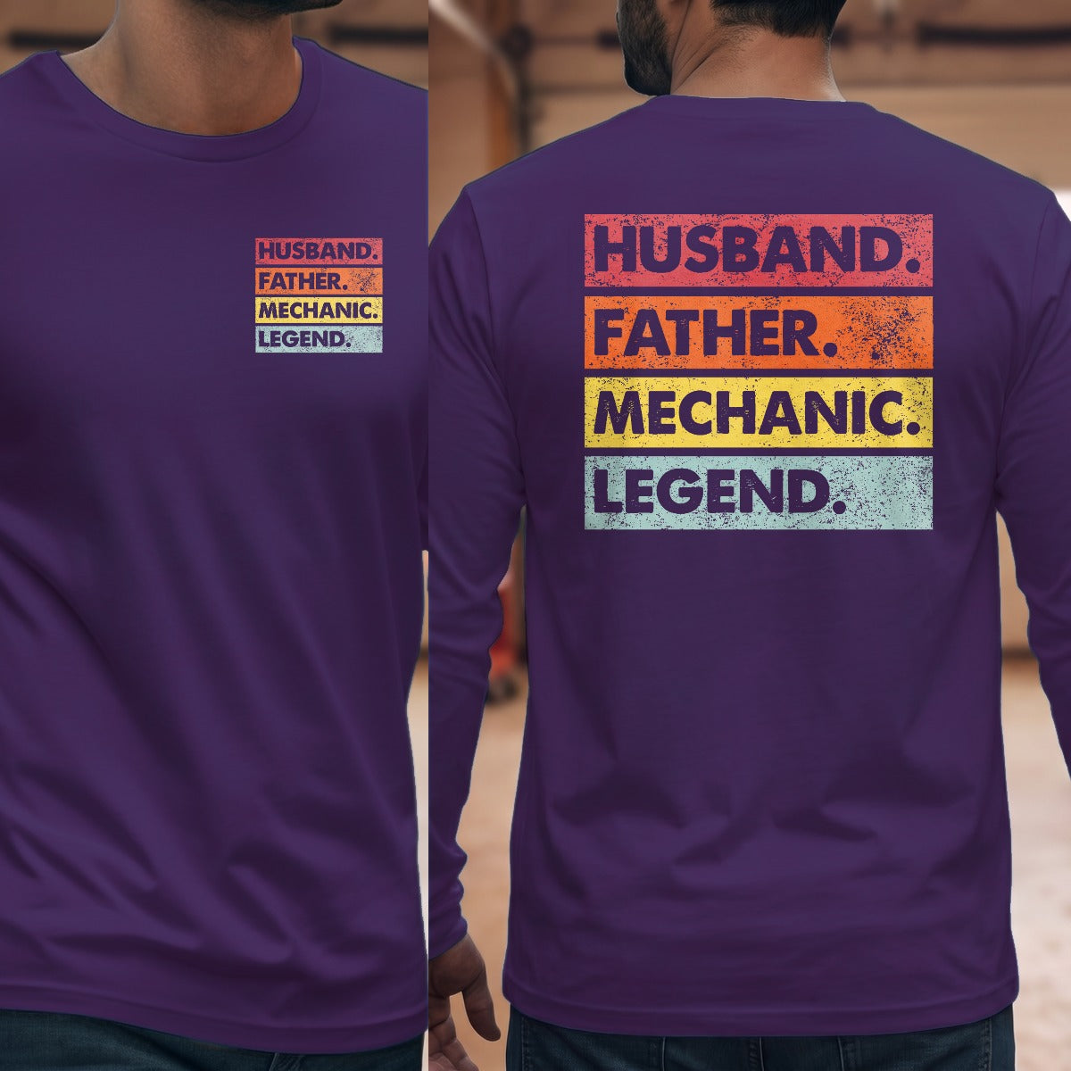Purple | Left Chest + Back