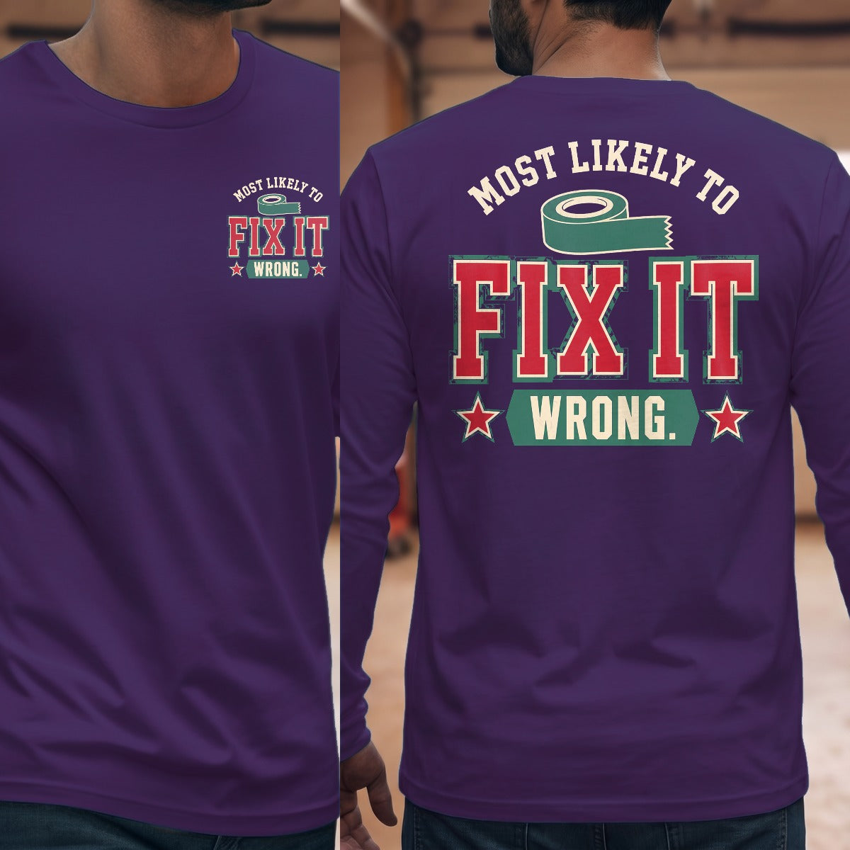 Purple | Front & Back