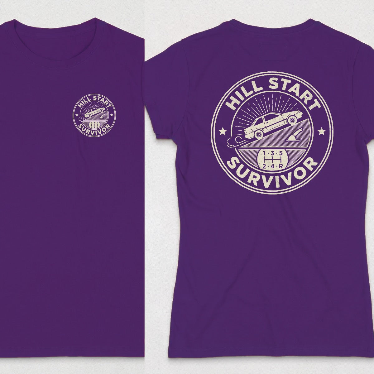 Purple | Left Chest + Back