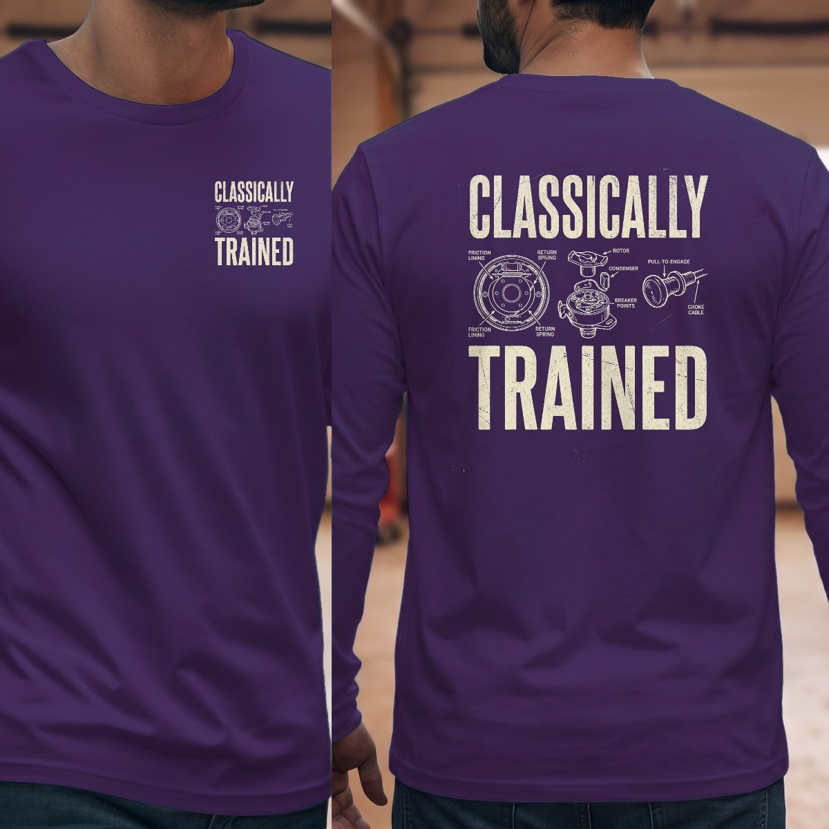 Purple | Left Chest + Back