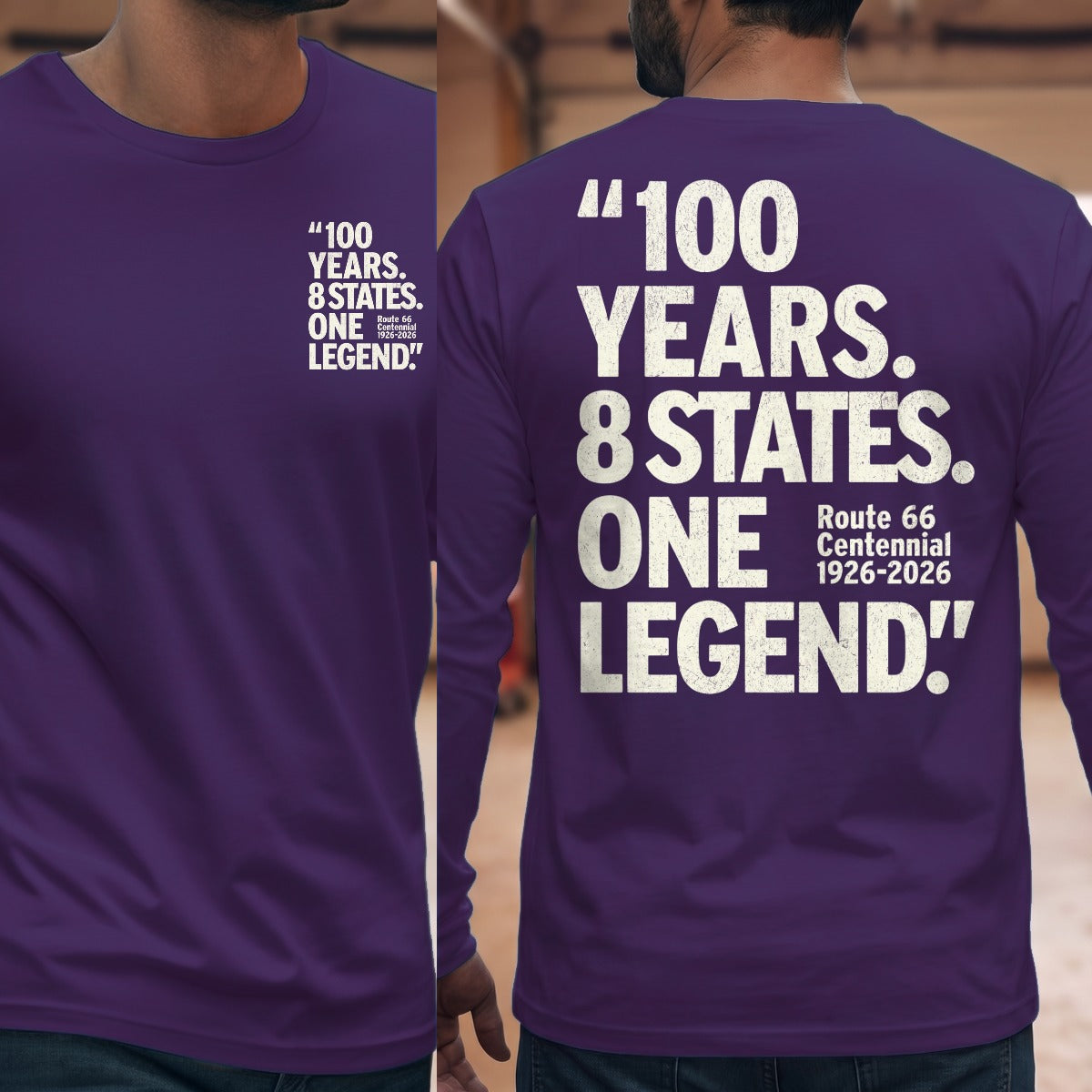 Purple | Front & Back