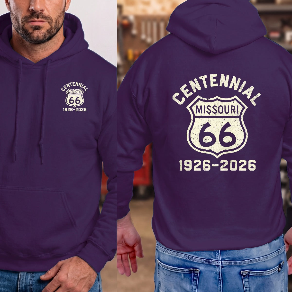 Purple | Left Chest + Back