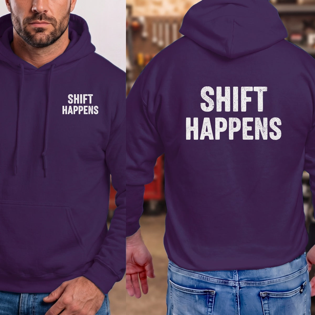 Purple | Left Chest + Back