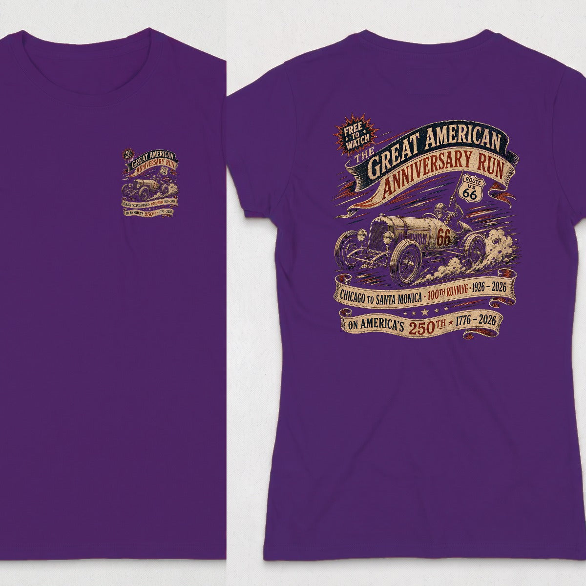 Purple | Left Chest + Back