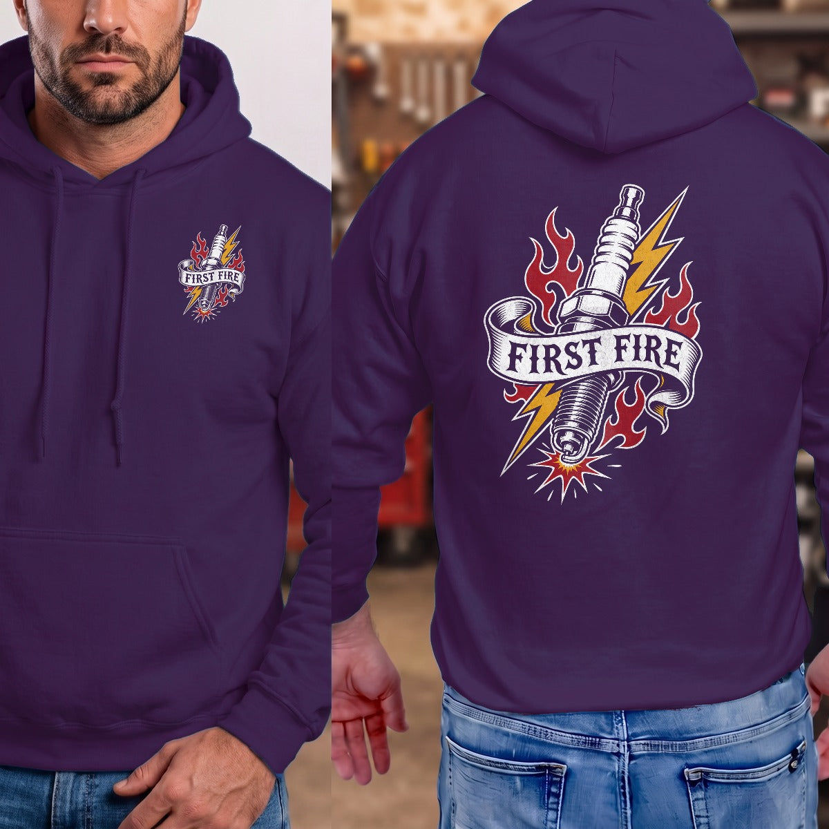 Purple | Front & Back