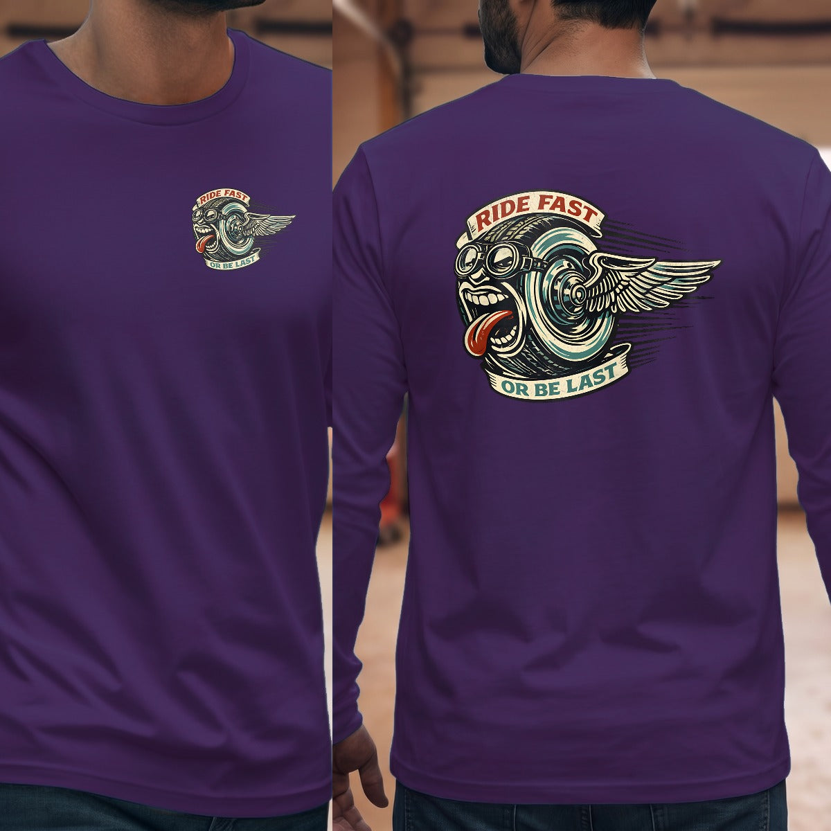 Purple | Left Chest + Back