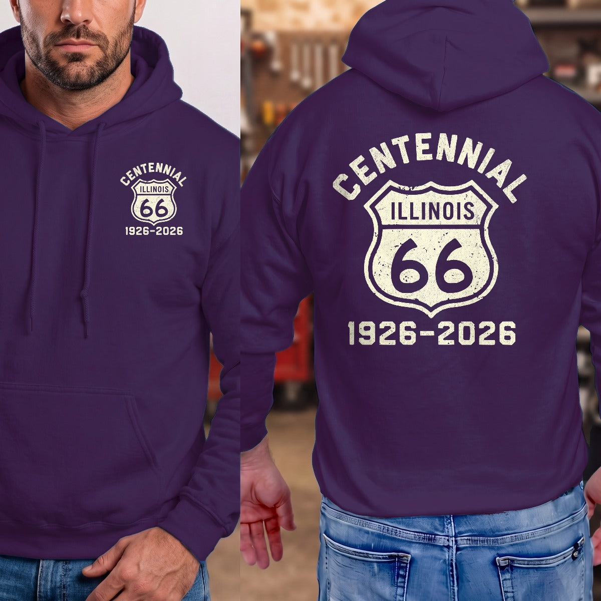 Purple | Front & Back