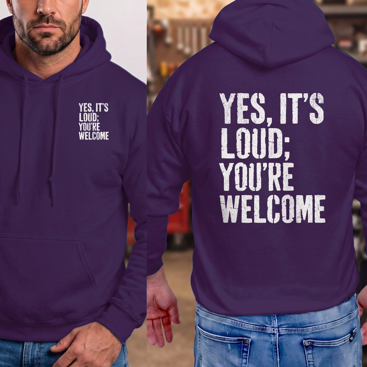 Purple | Left Chest + Back