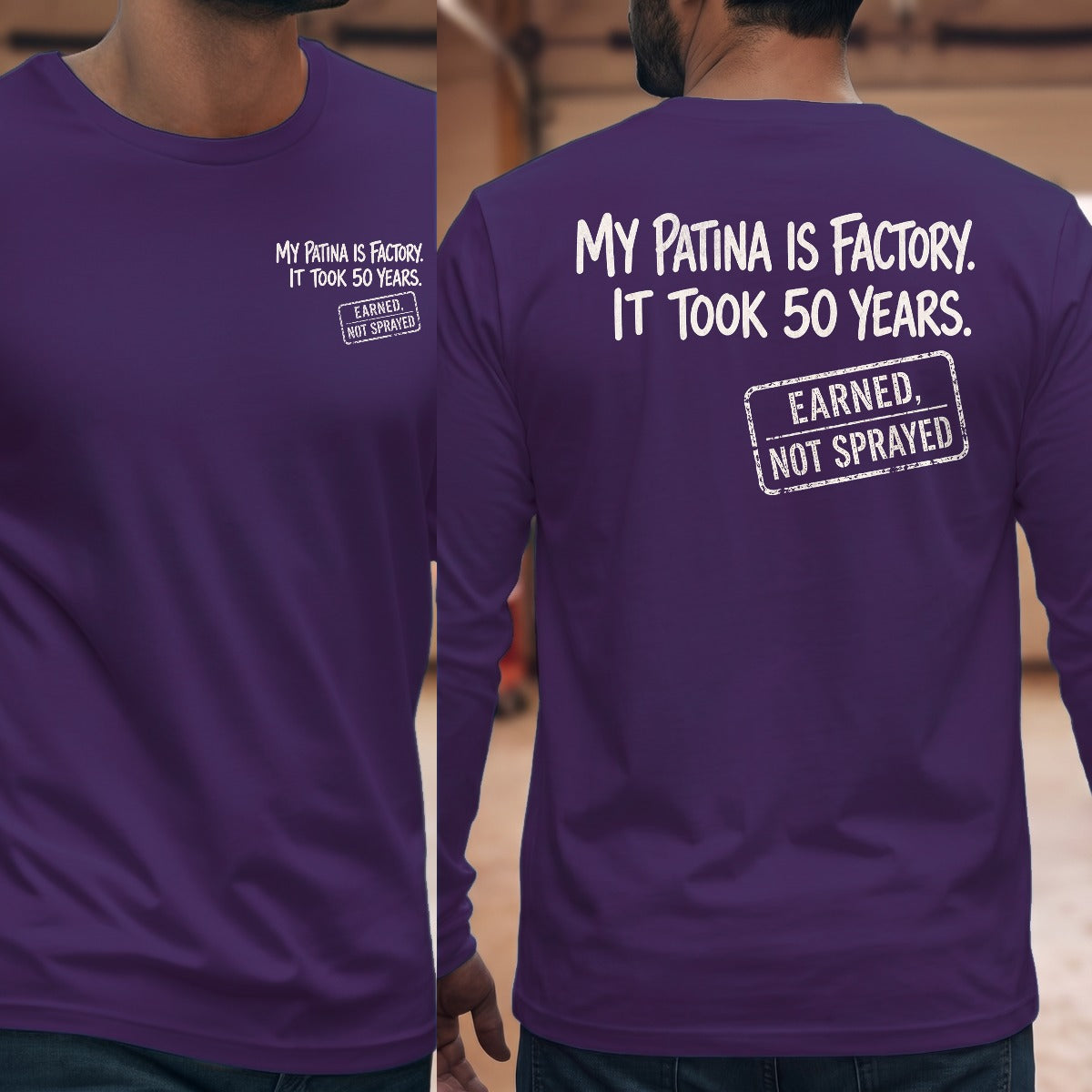 Purple | Front & Back