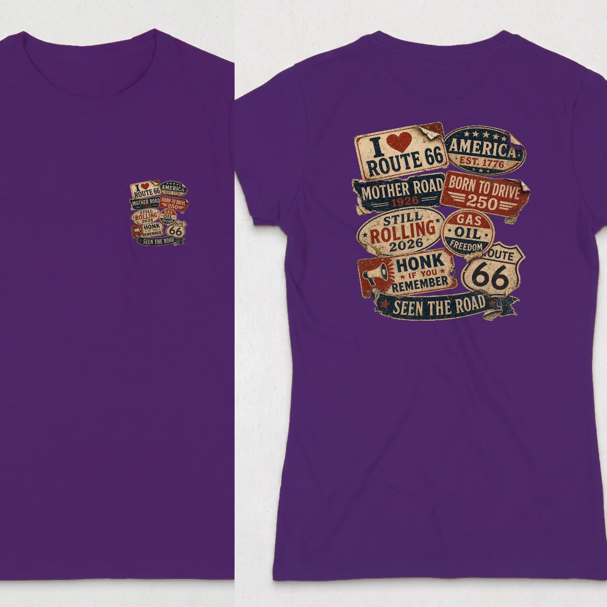 Purple | Front & Back
